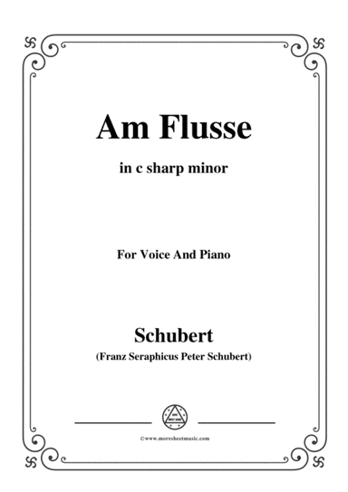 Schubert-Am Flusse (By the River),D.160,in c sharp minor,for Voice&Piano (arr. MSM)