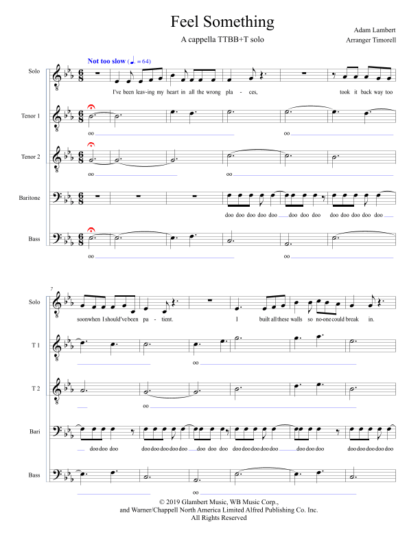 Feel Something (arr. Timorell)