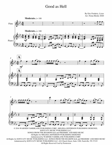 Good As Hell (arr. Fiona Hickie)