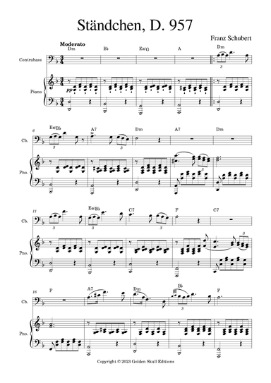 Ständchen (arr. Golden Skull Editions)