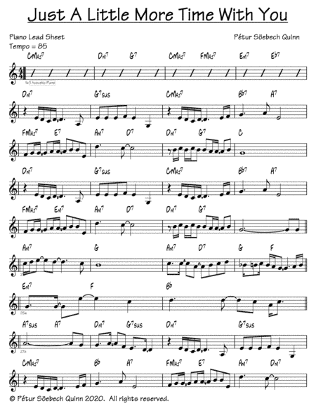 Just A Little More Time With You