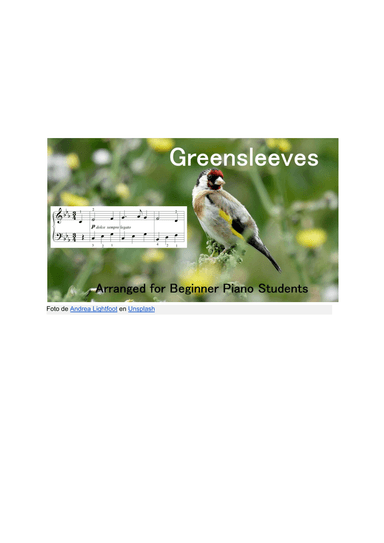 Greensleeves (arr. Enrique Finot Gainsborg)