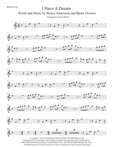 I Have A Dream (arr. Kevin Busse)