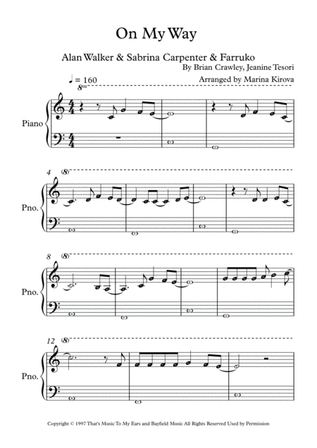 On My Way (arr. Marina Kirova)
