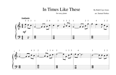 In Times Like These (arr. Samuel Stokes)