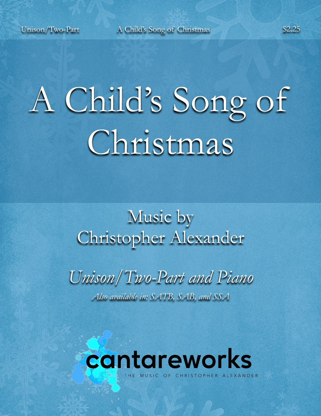 A Child's Song of Christmas (Unison/Two-Part)