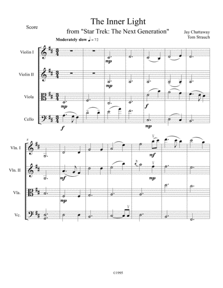 Star Trek(r) - The Inner Light (arr. Tom Strauch)