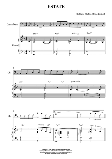 Estate (arr. Karen Gueiros)