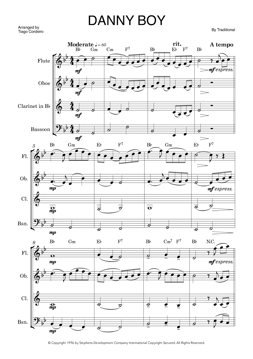 Danny Boy (arr. Tiago Cordeiro)