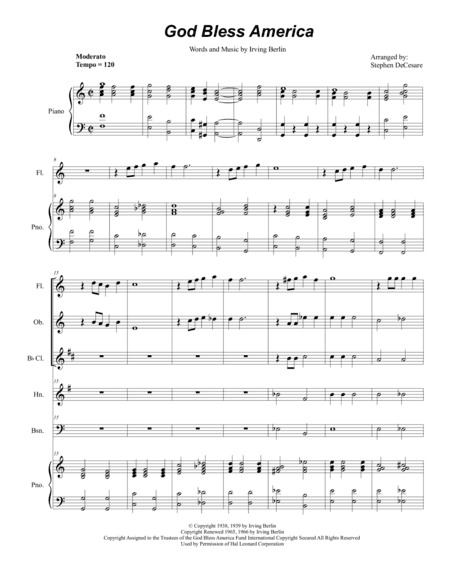 God Bless America (arr. Stephen DeCesare)