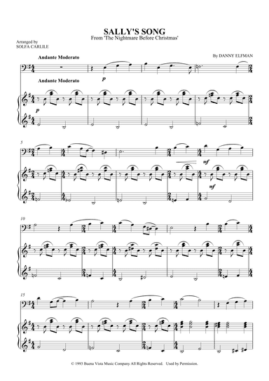 Sally's Song (arr. S Carlile)