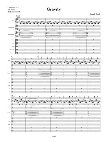 Gravity (Concerto #11 for piano 2nd movement)