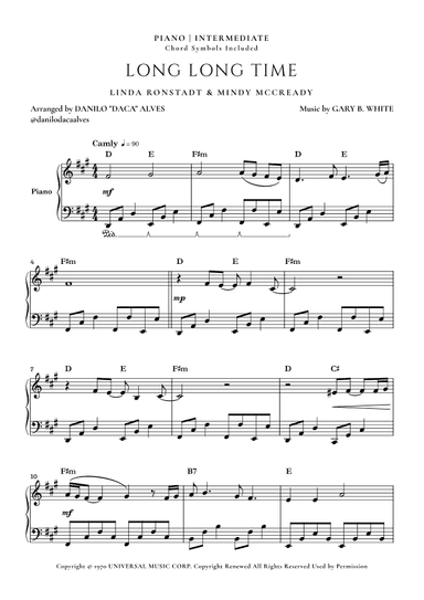 Long Long Time (arr. Danilo "Daca" Alves)