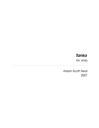 Tanka (viola version)