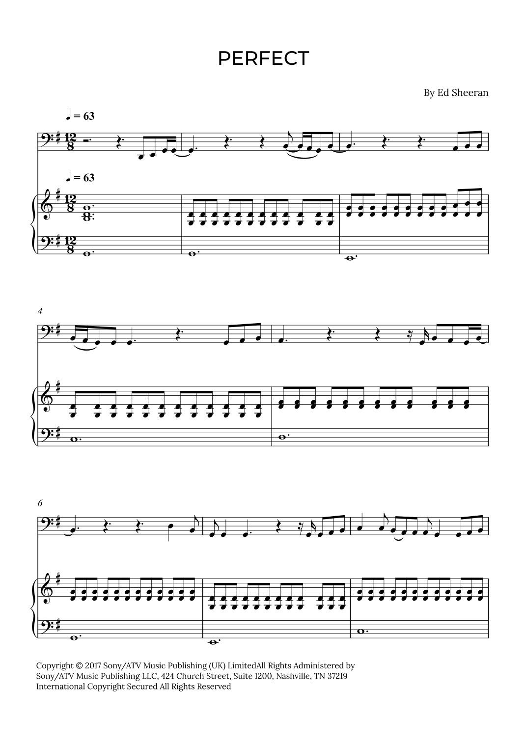 Perfect (arr. Alex Nunes Rodrigues)