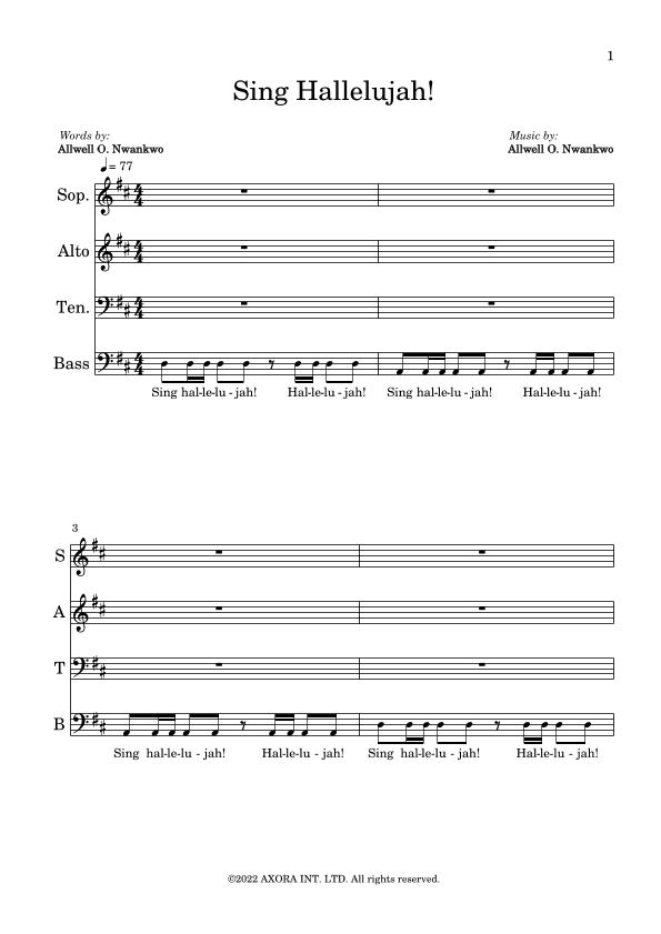 Sing Hallelujah!