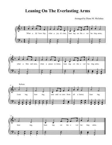 Leaning On The Everlasting Arms (arr. Diane M. McGahee)