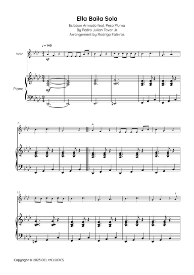 Ella Baila Sola (arr. Rodrigo Faleiros)