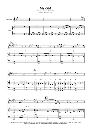 My Girl (arr. Schäfer Rafael)