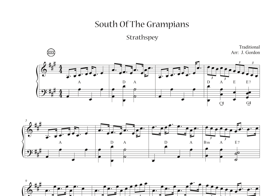 South Of The Grampians (arr. Julia Gordon)