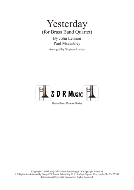 Yesterday (arr. Stephen Rockey)