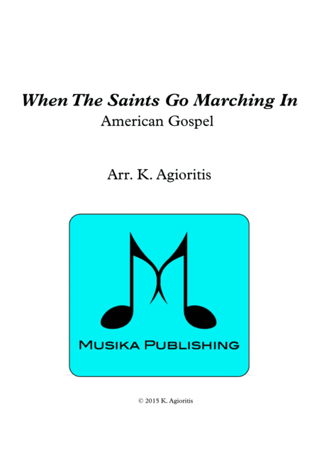 When the Saints Go Marching In - for String Quartet (arr. Kate Agioritis)