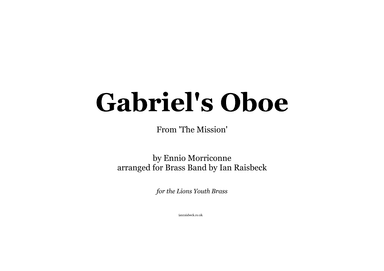 Gabriel's Oboe (arr. Ian Raisbeck)