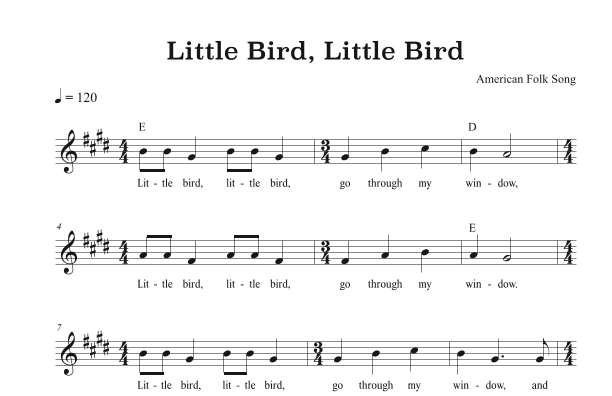 Little Bird, Little Bird (arr. Riverside Guitar School)