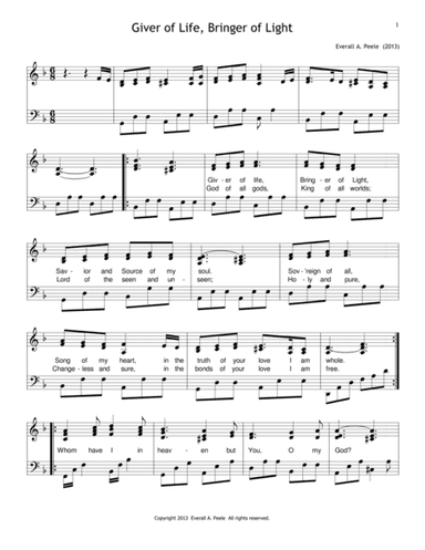 Giver of Life, Bringer of Light