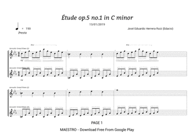 Etude Op.05 no.1 "Storm"
