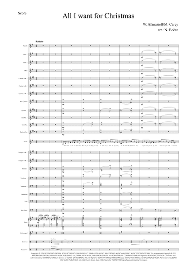 All I Want For Christmas Is You (arr. Nejc Bečan)