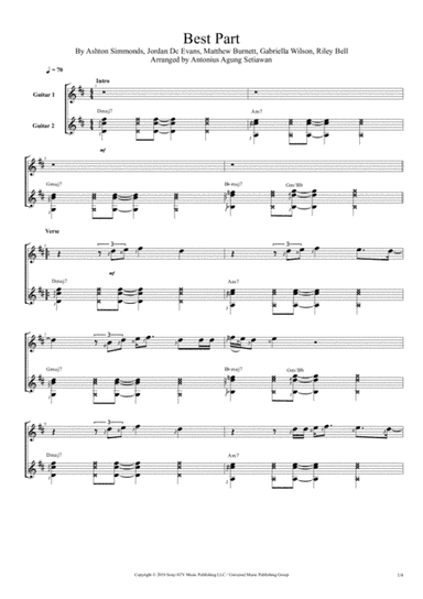 Best Part (arr. Antonius Agung Setiawan)