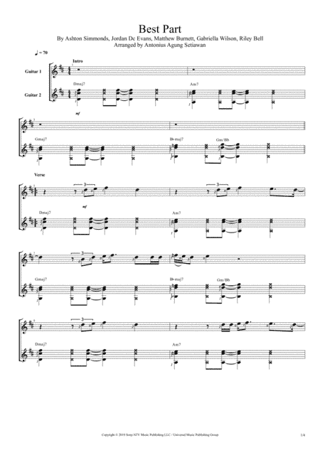 Best Part (arr. Antonius Agung Setiawan)