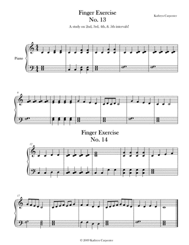 Finger Exercise No. 13 & 14 (Key of C)