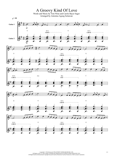 A Groovy Kind Of Love (arr. Antonius Agung Setiawan)