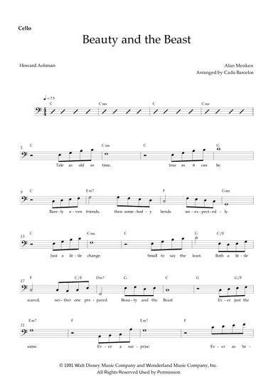 Beauty And The Beast (arr. Cadu Barcelos)