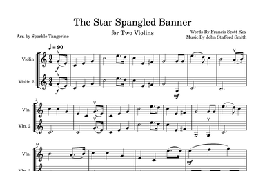 The Star Spangled Banner (arr. Sparkle Tangerine)