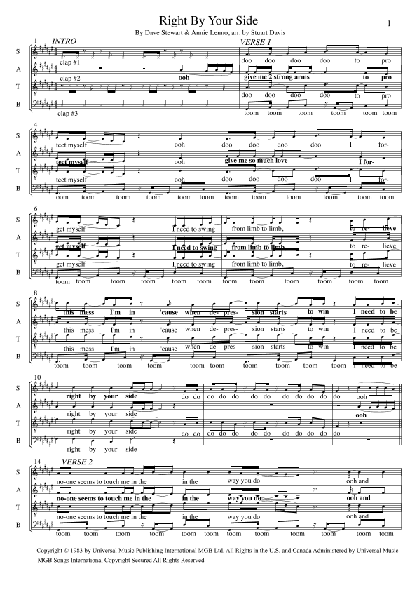 Right By Your Side (arr. Stuart Davis)