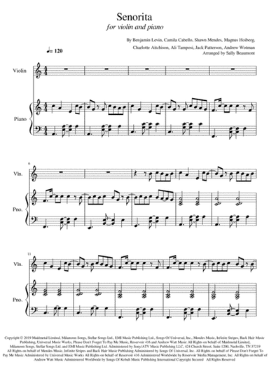 Senorita (arr. Sally Beaumont)