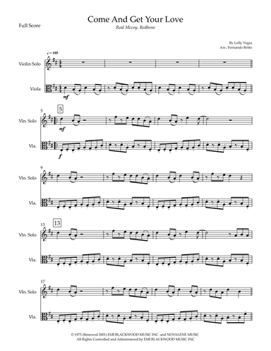 Come And Get Your Love (arr. Fernando Britto)