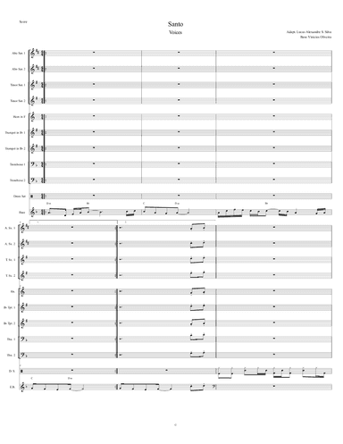 Santo voices (arr. Lucas Alexandre Santos Silva)