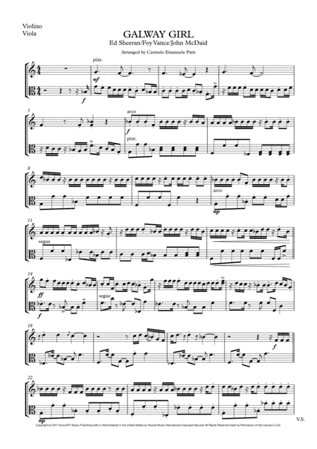 Galway Girl (arr. CEP)