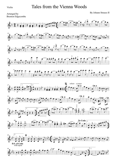 Tales from the Vienna Woods (arr. Brenton Edgecombe)
