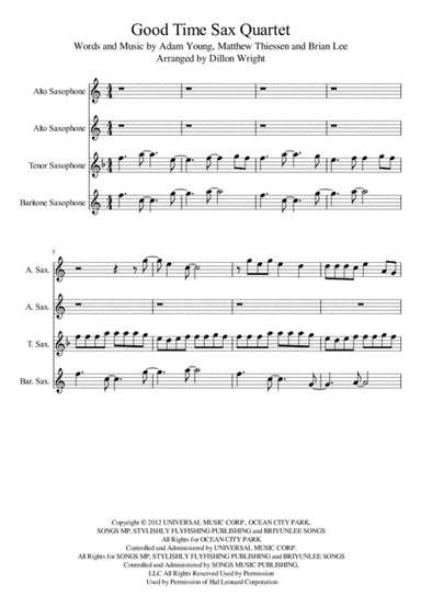 Good Time (arr. Dillon Wright)