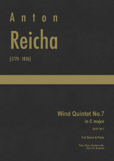 Reicha - Wind Quintet No.7 in C major, Op.91 No.1 (arr. J.G. Cucó Barber)