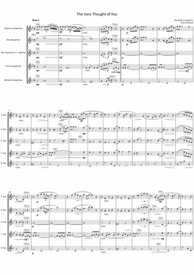 The Very Thought Of You (arr. Robert Rainford)