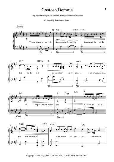 Gostoso Demais (arr. Fernando Neves)