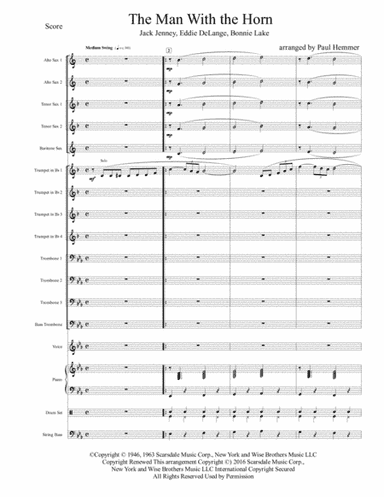 The Man With The Horn (arr. Paul Hemmer)