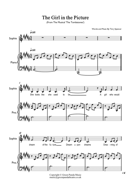 The Girl in the Picture (From the musical 'The Tombstones')