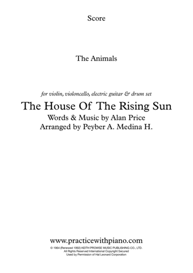 The House Of The Rising Sun (arr. Peyber A. Medina H.)